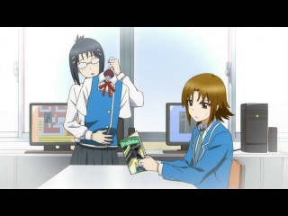 a joke from the anime infernal hell / d-frag-i won't beat the girl